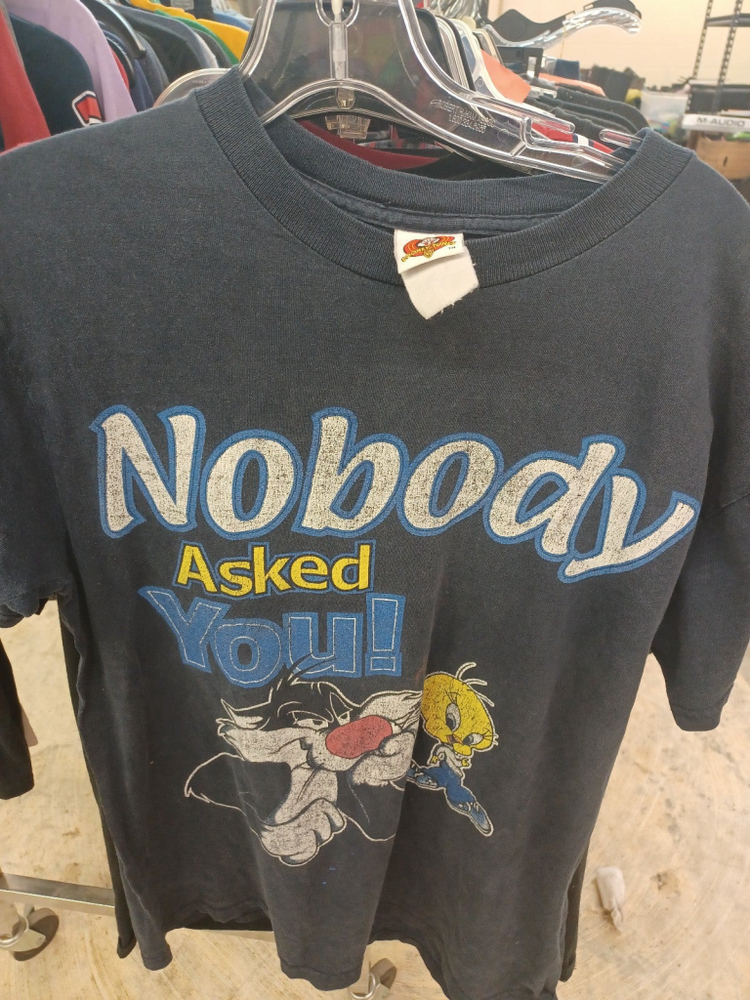 Vintage Looney Tunes Shirt Nobody asked you Size Unknown,